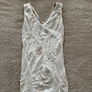 Small White Bebe maxi dress